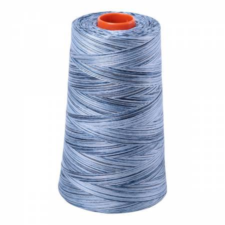 Mako Cotton Embroidery Thread0Wt 6452Yds Variegated Stonewash Blues