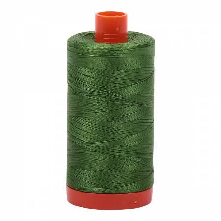 Mako Cotton Thread Solid 50Wt422Yds Dark Grass Green