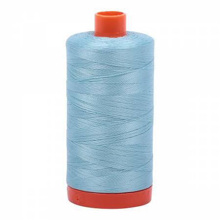 Mako Cotton Thread Solid 50Wt422Yds Light Grey Turquoise
