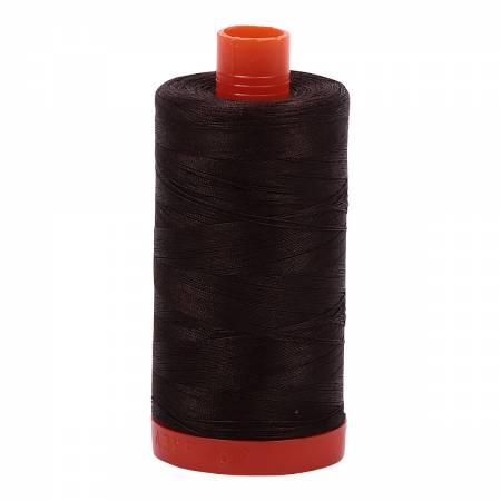 Mako Cotton Thread Solid 50Wt422Yds Very Dark Bark