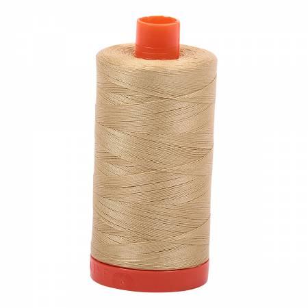Mako Cotton Thread Solid 50Wt422Yds Very Light Brass