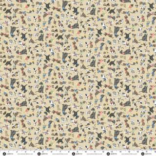Makower Uk Pooch, MU-257-Q, Cream,