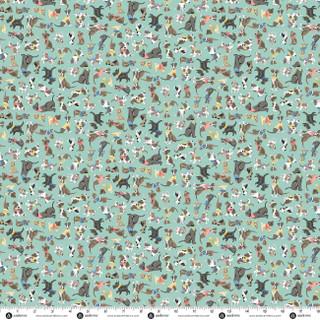 Makower Uk Pooch, MU-257-T, Teal,