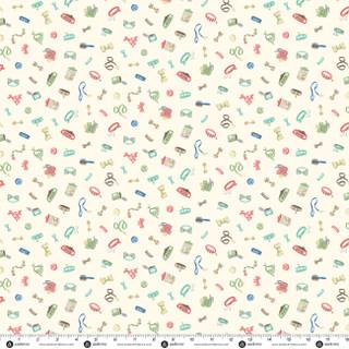 Makower Uk Pooch, MU-258-Q, Cream,