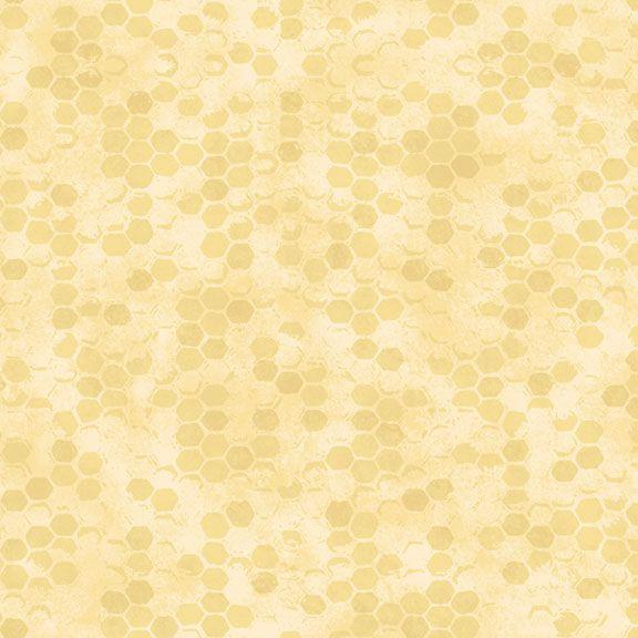 Marcus Fabrics Honeycomb Garden, R210787D, Yellow, Pam Buda