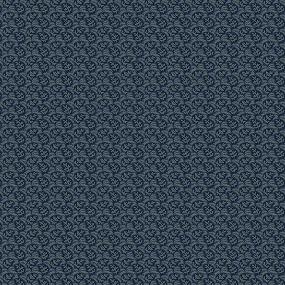 Marcus Fabrics Maple House, R170824D, Navy, Pam Buda