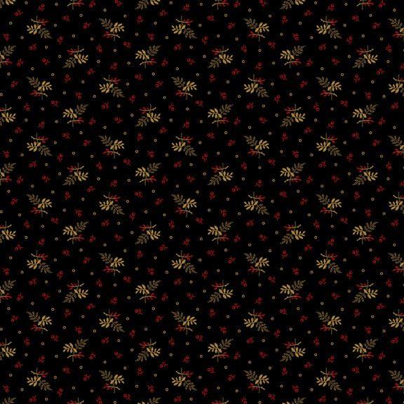 Marcus Fabrics Strawberry Emery, R170871D, Black, Pam Buda