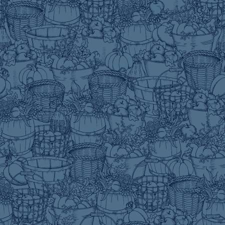 Maywood Studio, E E Schenck, Sweater Weather, Navy Baskets-N-Buckets