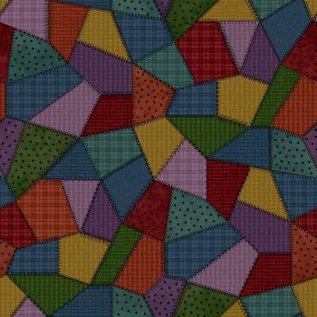 Maywood Studio, Patchwork Woolies, MASF11310-Z, Multi,