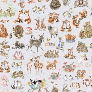 Maywood Studios, Together Is Better, 11120M-K, Soft Grey, Animals