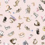 Maywood Studios Whiskers & Paws, 10416M-P, Pale Pink,