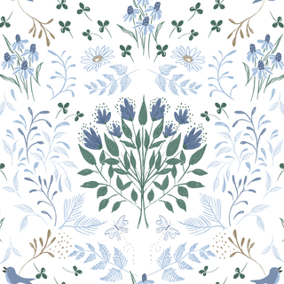 MiA Presley Designs, Garden Walk, 09625-01, Blue,