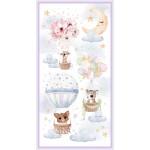 Michael Miller Animal Babies, DDC11631-MULT-D, Multi, Pretty Little Lines
