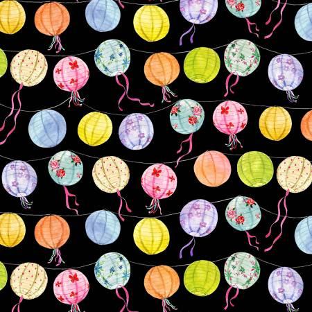 Michael Miller, Louise Nisbet, Picnic By The Lake, DDC9838-BLAC, Black