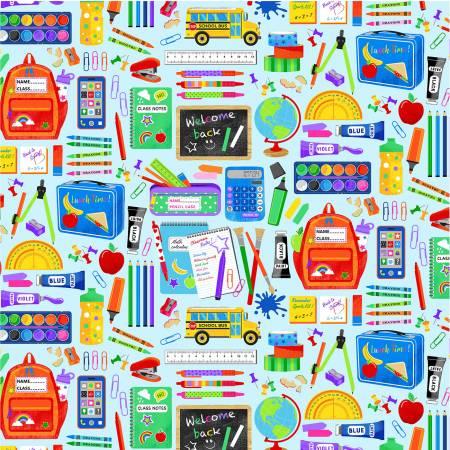 Michael Miller, MMF Collection, Back to School, CX10951-CLOU-D, Cloud