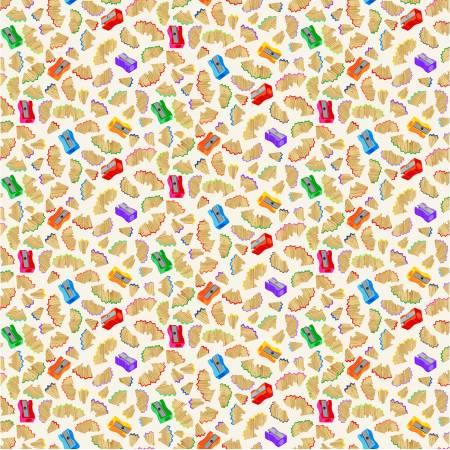 Michael Miller, MMF Collection, Back to School, CX10952-CREM-D, Cream