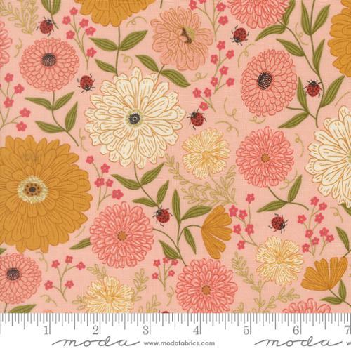 Moda Ladybug Whimsy, 48440 15M, Metal Pretty Pink,