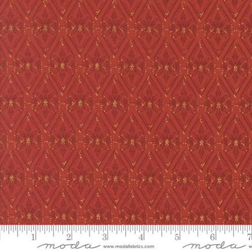 Moda Old World Yuletide, 45626 18M, Poinsettia,
