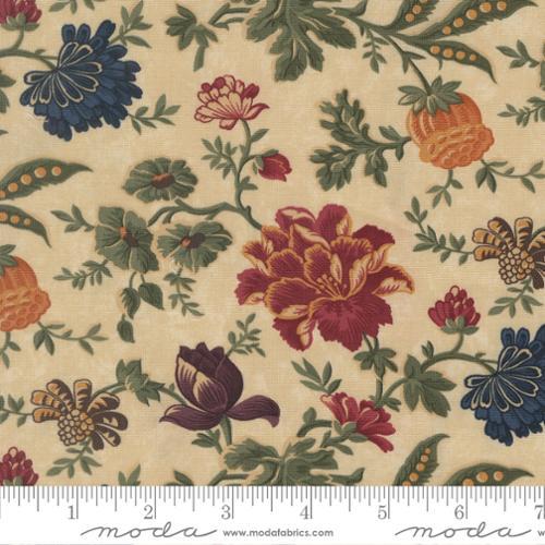 Moda, Quail Run, 9830 11, Tan, Flowers