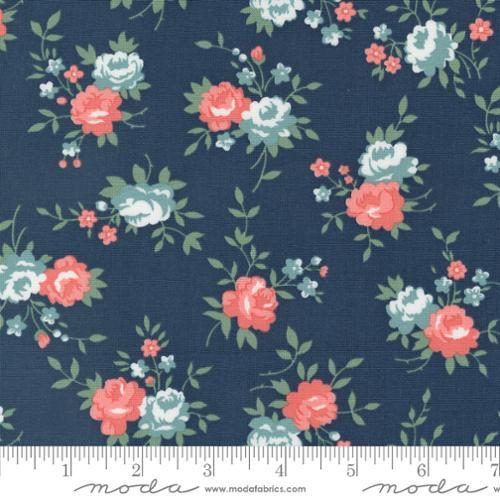 Moda Rosemary Cottage, 55310 14, Navy, Camille Roskelley