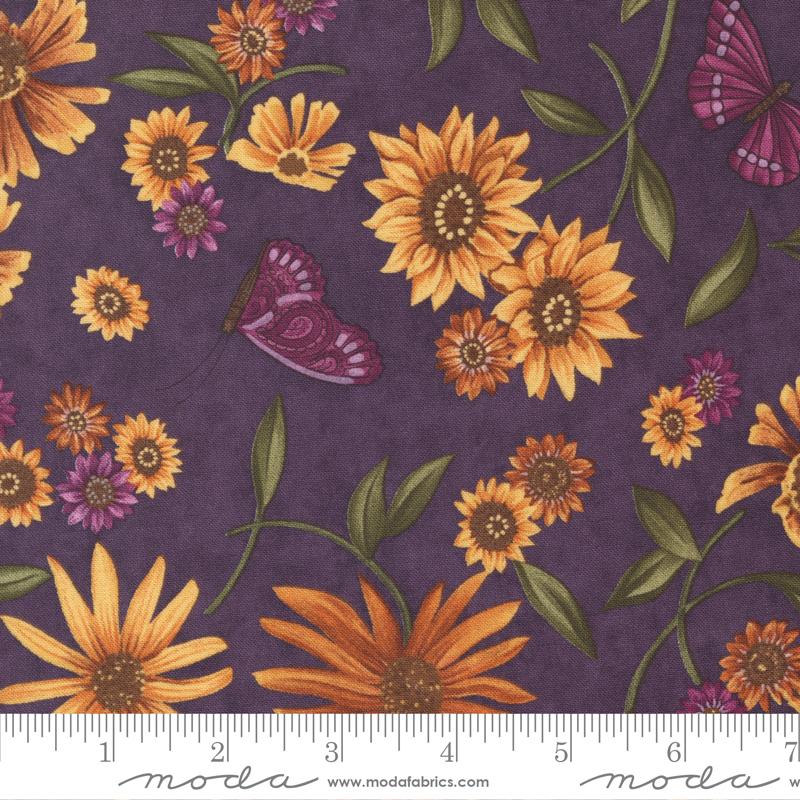 Moda Sunflower Garden, , Purple