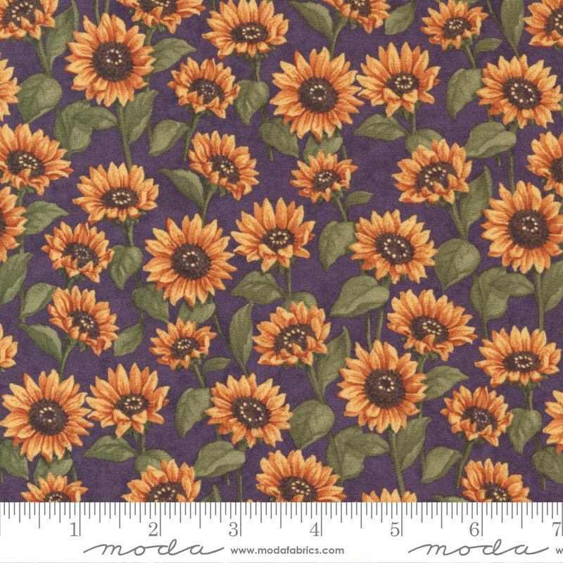 Moda Sunflower Garden, , Purple