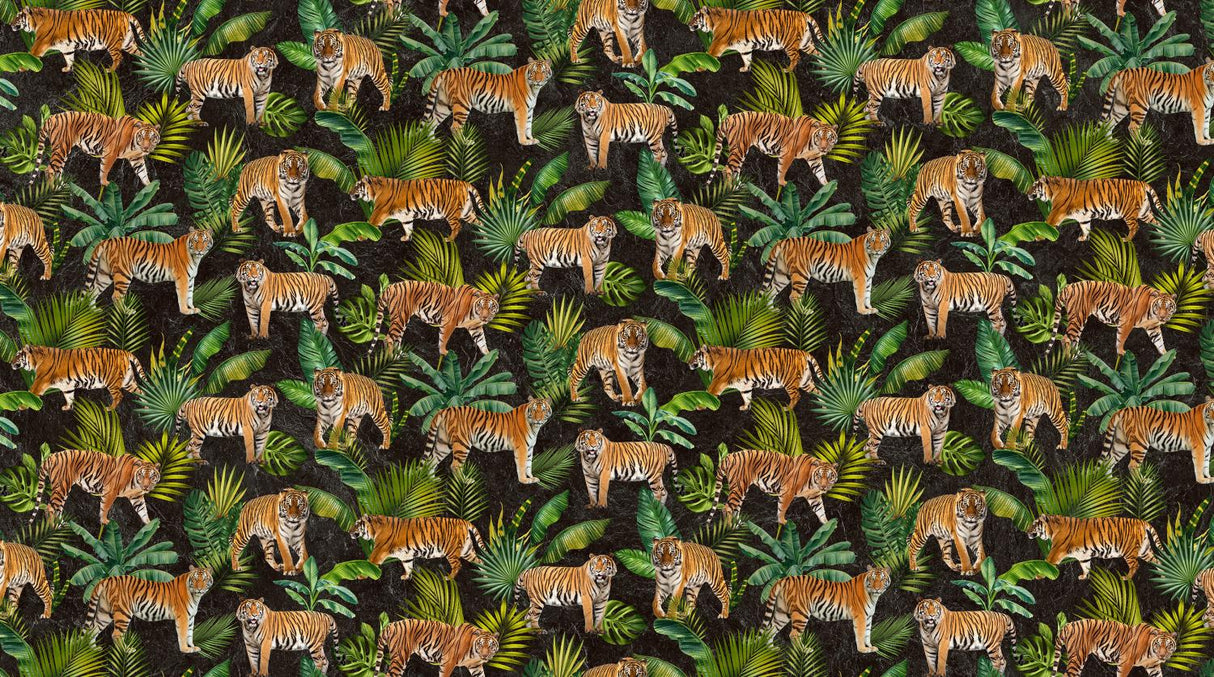 NORTHCOTT JUNGLE QUEEN, DP25520-99, black multi, BETH HOSELTON