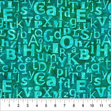 Northcott Abstraction, 83810-64,  Dark Teal,