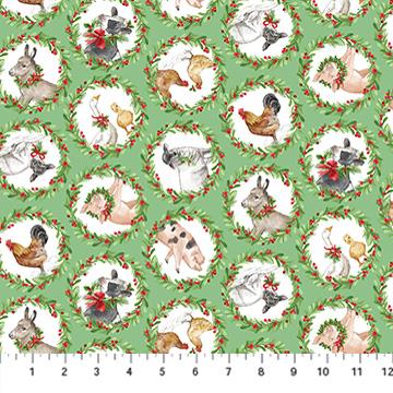 Northcott, Barnyard Christmas, 28803-74
