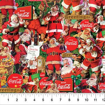 Northcott Coca-Cola Christma, CC1014-26, ,