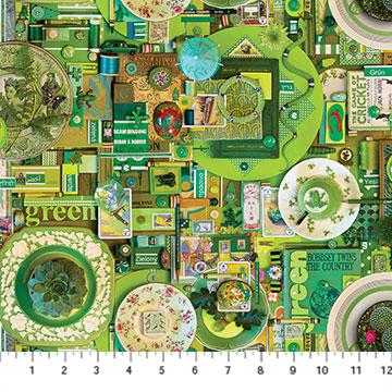 Northcott Color Collage, Green