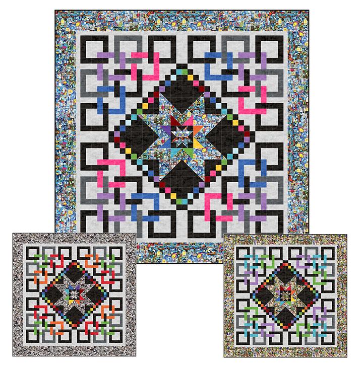 Northcott Color Collage II Pattern, PTN3067, Shelley Davies