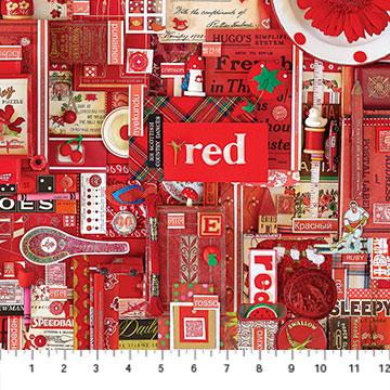 Northcott Color Collage, Red