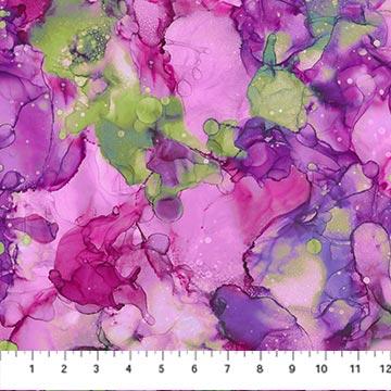 Northcott, Deborah Edwards, Fluidity, DP27234-29, Fuchsia
