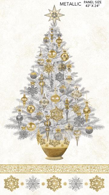 Northcott, Linda Ludovico, WhiteXmas-Stonehenge, 24201M-11, Neutral Gold