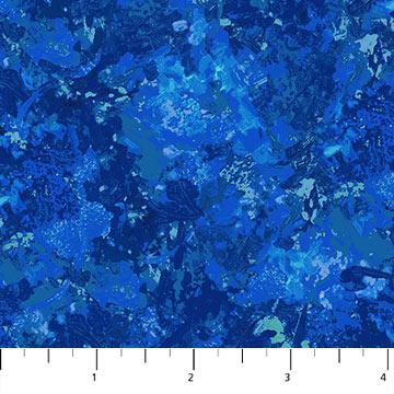 Northcott Rhapsody In Blue, 27074-44, Dark Blue,