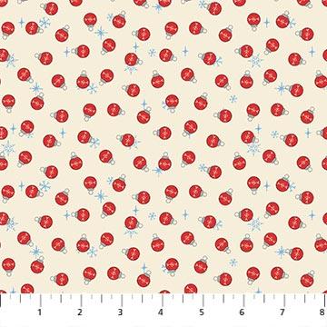 Northcott Rudolph The Red, RD1008-12, Cream,