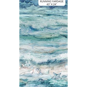 Northcott Sea Breeze, DP27096-42, Pale Blue/Multi,