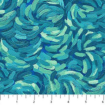 Northcott, Starry Night, 29264-64, Teal/Multi,
