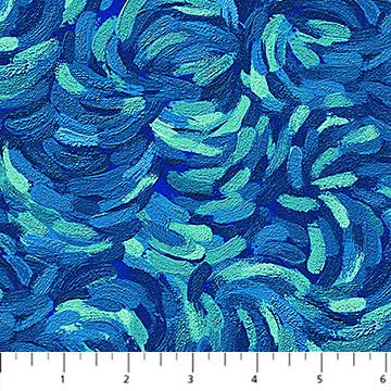 Northcott, Starry Night, 29264-66, Dk Teal/Multi,