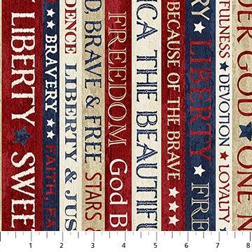 Northcott Stars And Stripes 11, 25338-11, Cream, Stonehenge