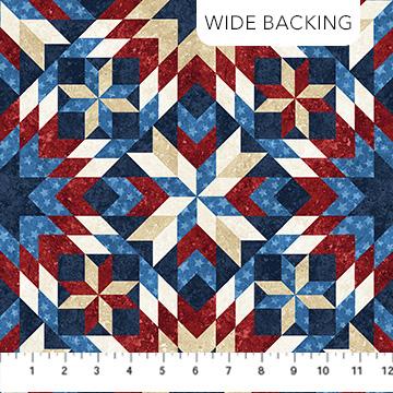 Northcott Stars And Stripes 11, B25338-49, Navy, Stonehenge