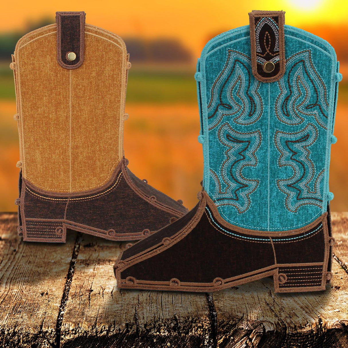 OESD,  Freestanding Cowboy Boots, 12875USB