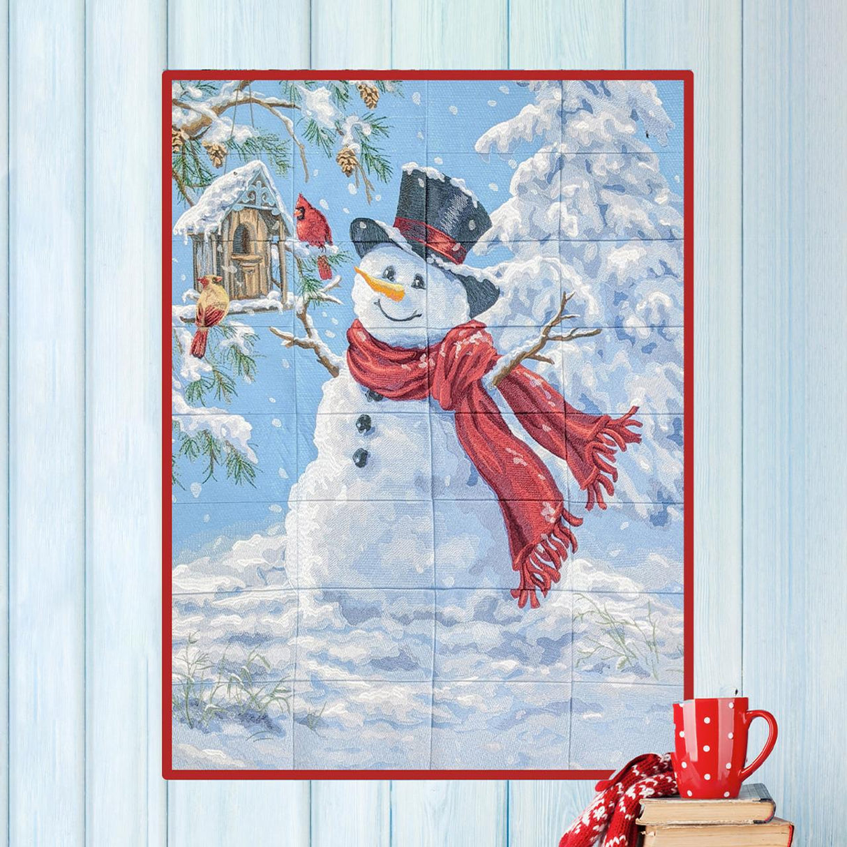 OESD,  Happy Snowman Tiling Scene, 80327USB