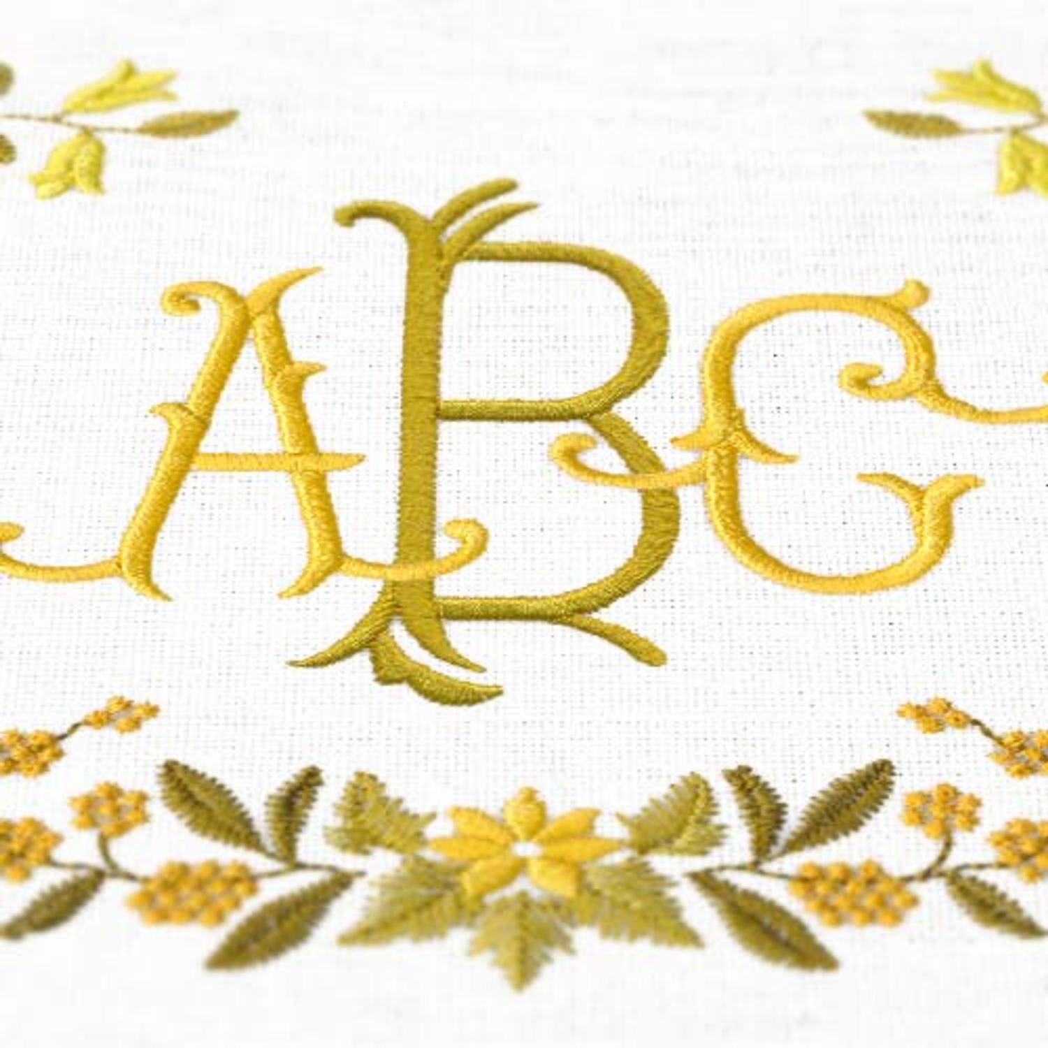 OESD Royal Bee Monograms Machine Embroidery Designs, USB