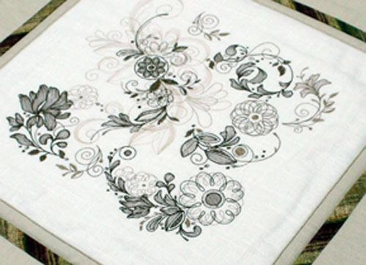 OESD Sepia Petals Machine Embroidery Designs, CD
