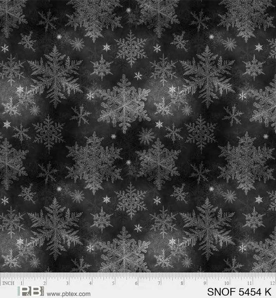 P & B Textiles Snowfall, SNOF 5454 K, Black, Geetanjali Behere