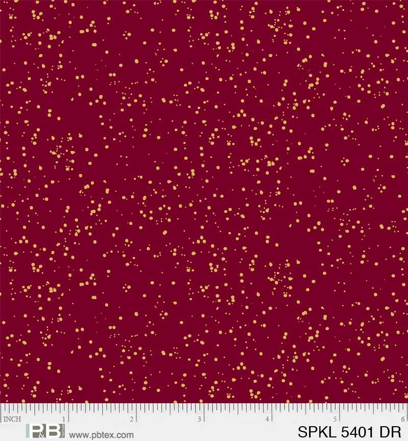 P & B Textiles Sparkle, SPKL 5401 DR, Dk Red,