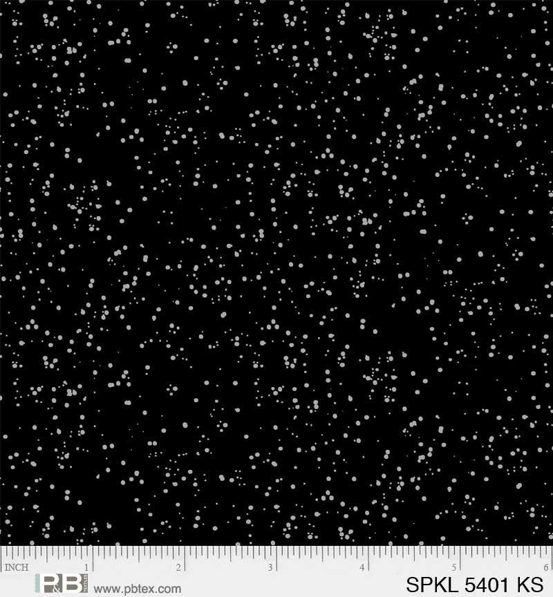 P & B Textiles Sparkle, SPKL 5401 KS, Black/Silver,