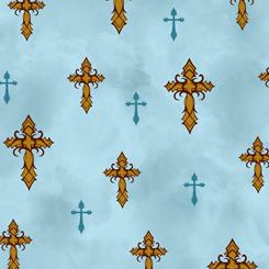 Qt Fabrics Amazing Grace, 1649-24030-Q, Lt Teal,